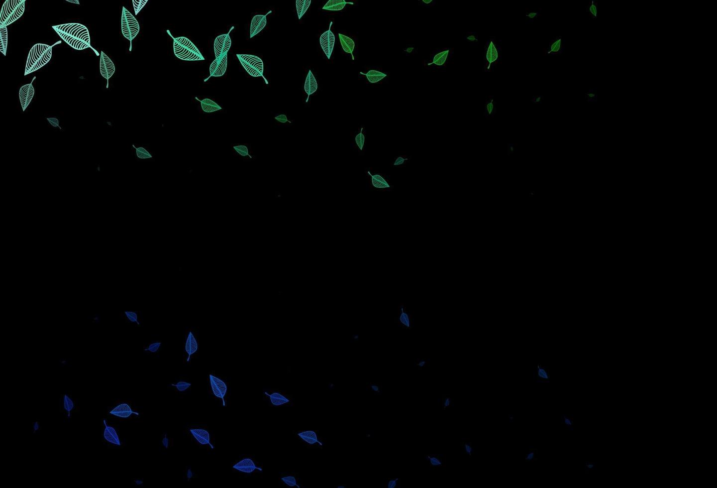 diseño de boceto de vector azul oscuro, verde.