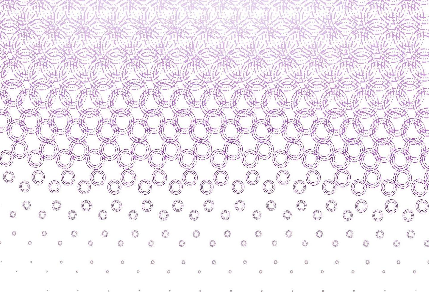 Light purple vector background with bubbles.