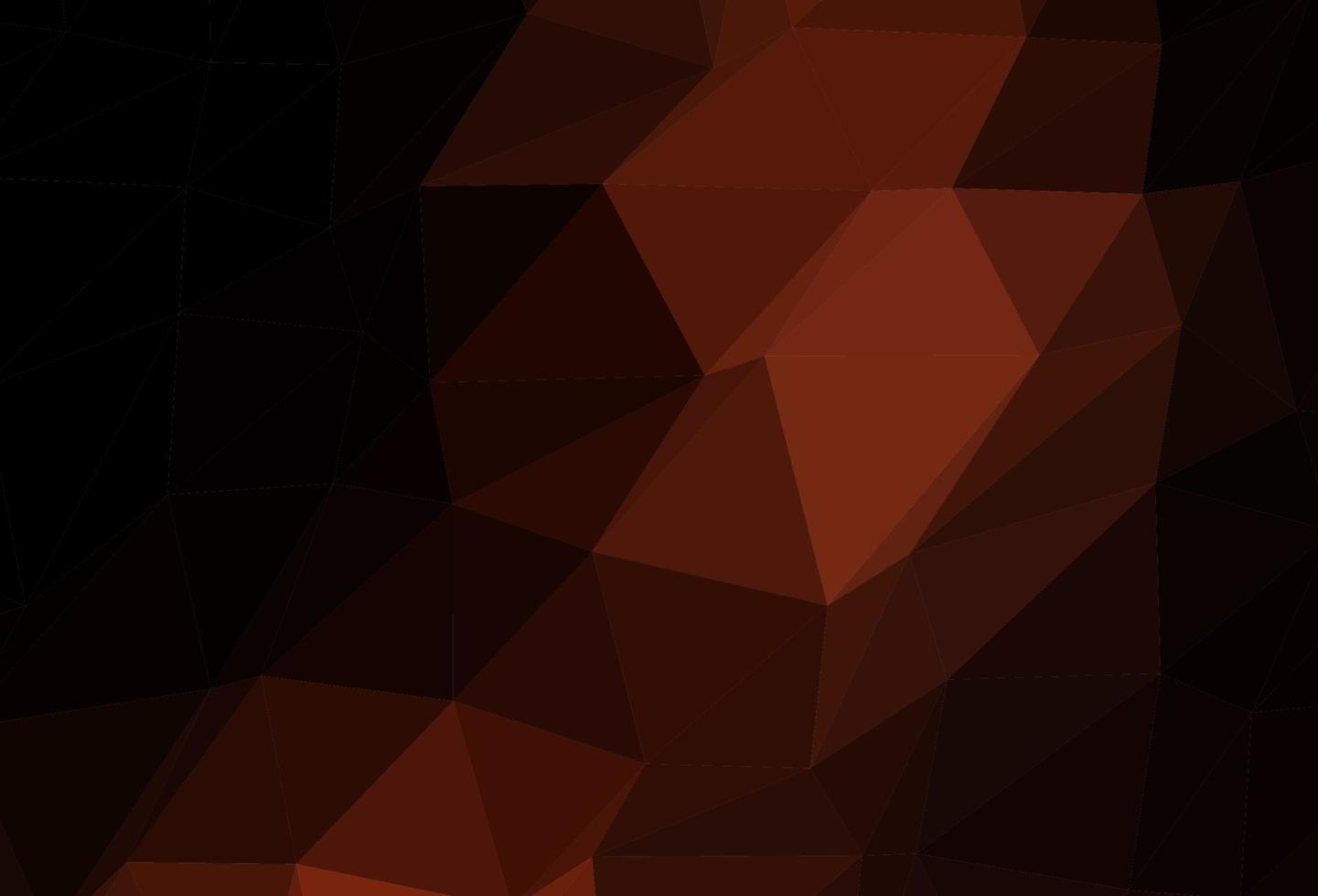 Dark Red vector abstract polygonal texture.