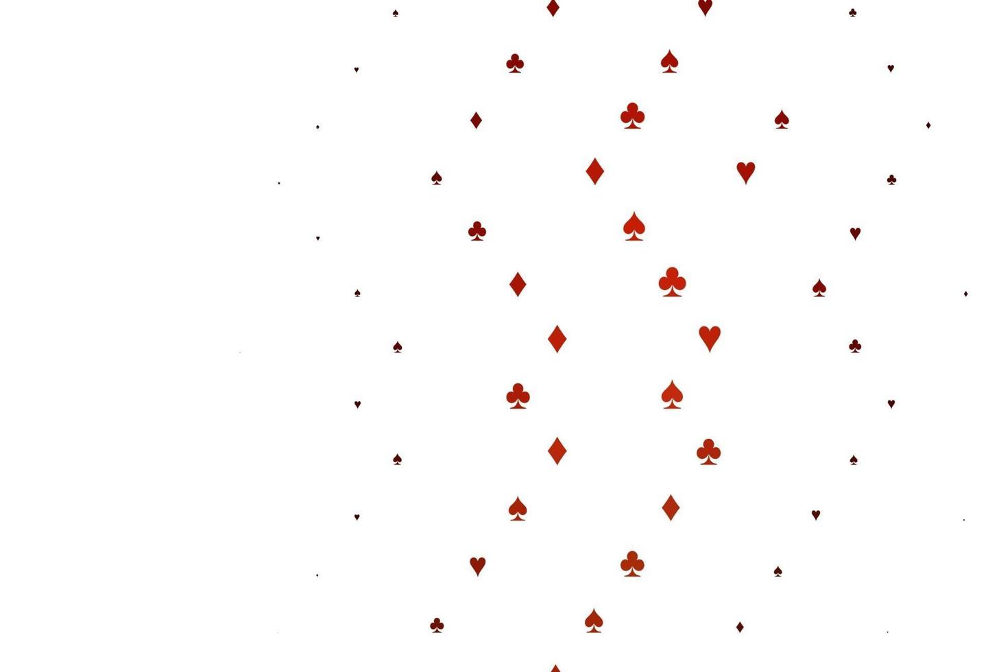 Light Red vector texture with playing cards.