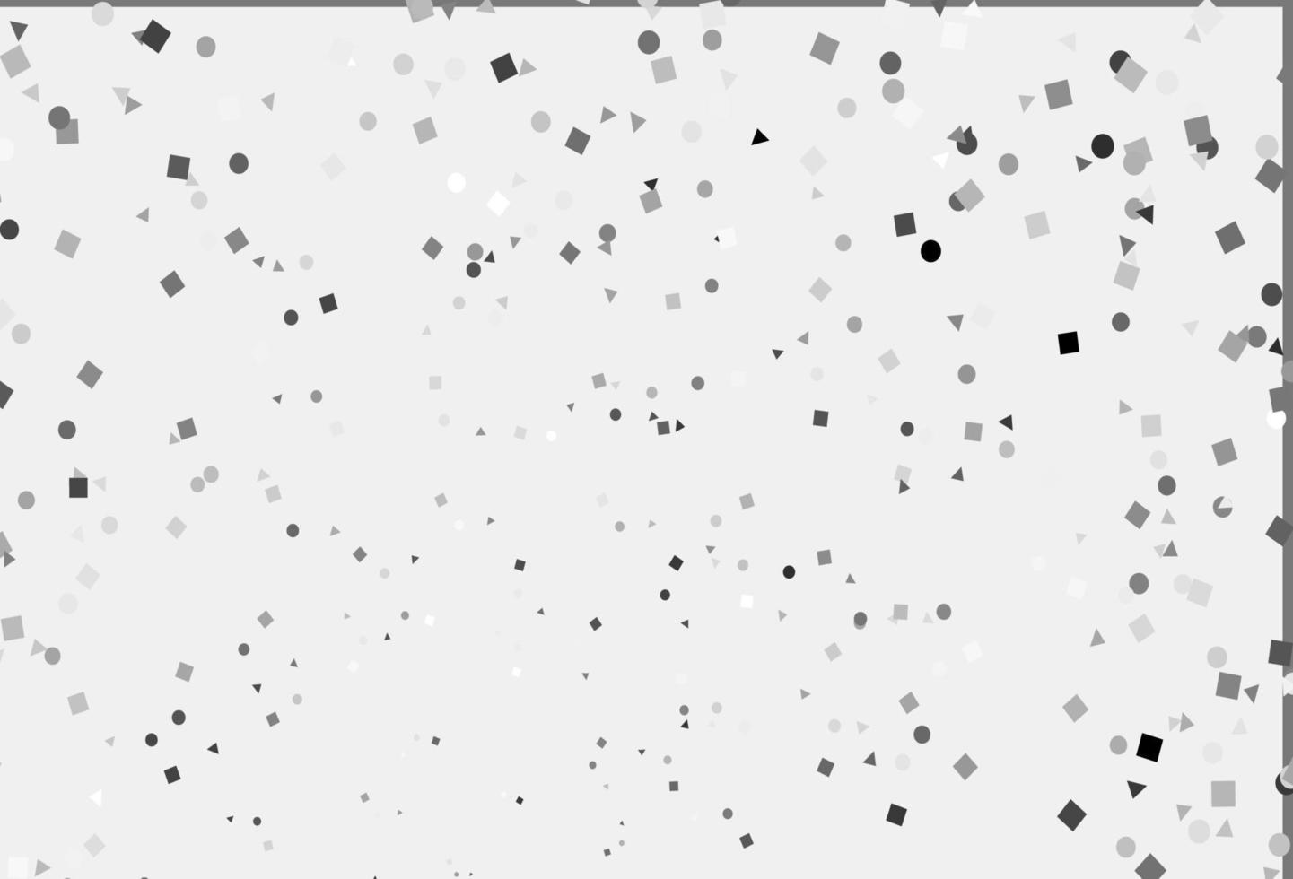 textura de vector gris plateado claro en estilo poli con círculos, cubos.