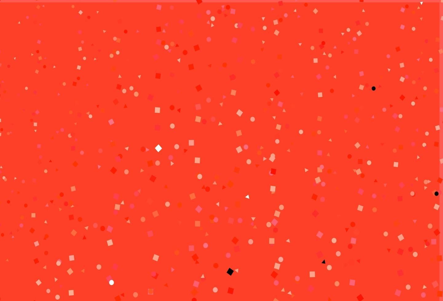 Light Red vector cover in polygonal style with circles.