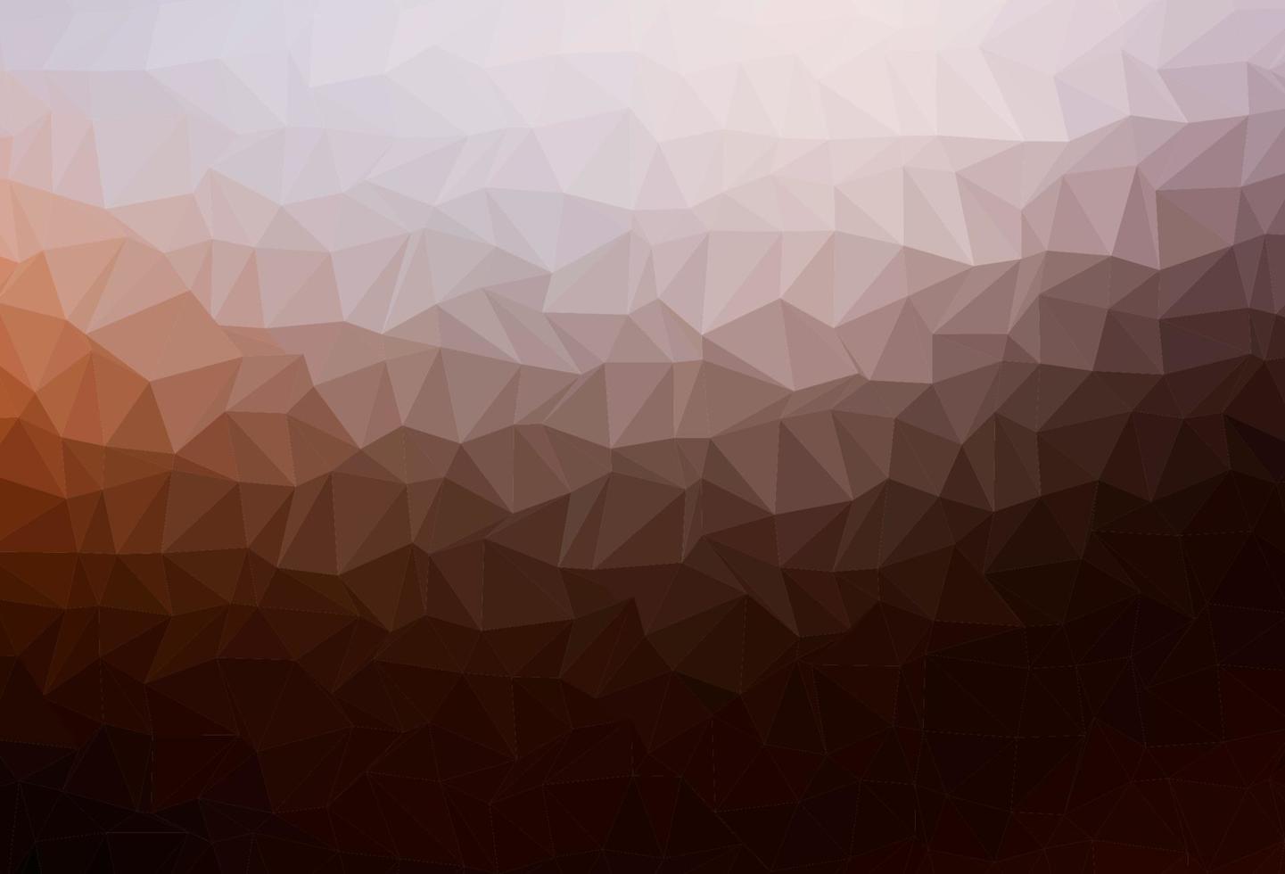 Dark Red, Yellow vector polygon abstract background.
