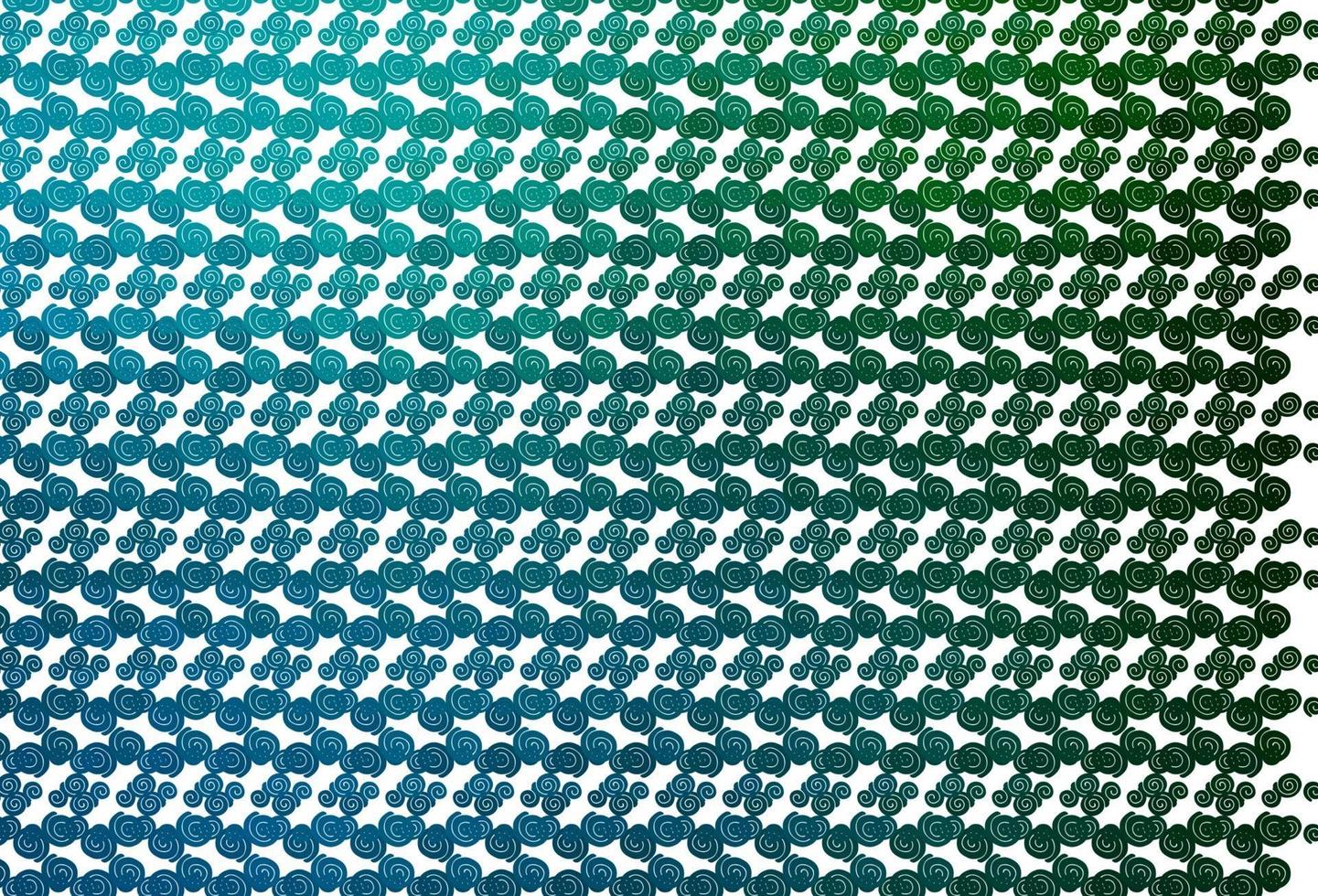 Light Blue, Green vector backdrop with bent lines.