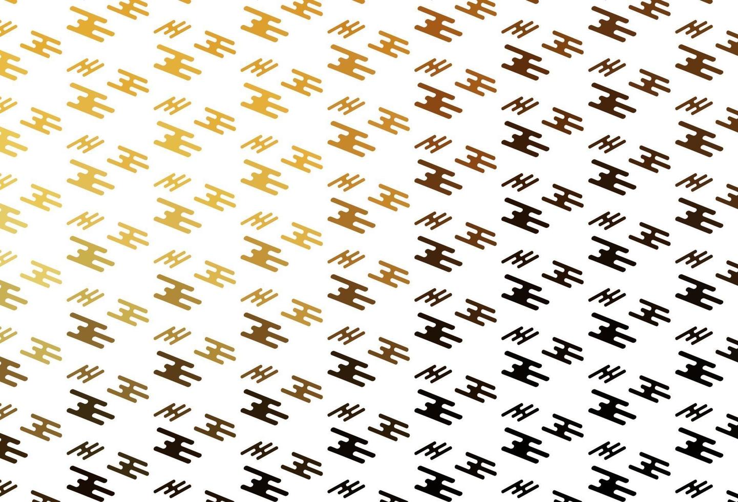 Light Yellow, Orange vector pattern with narrow lines.