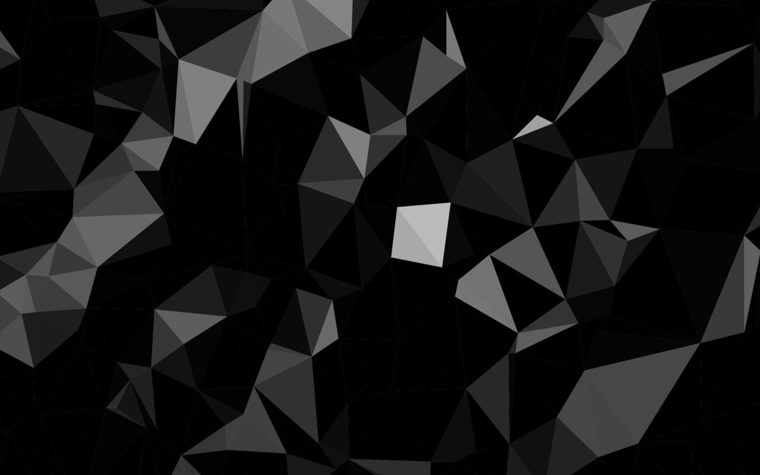 patrón poligonal de vector gris plateado oscuro.