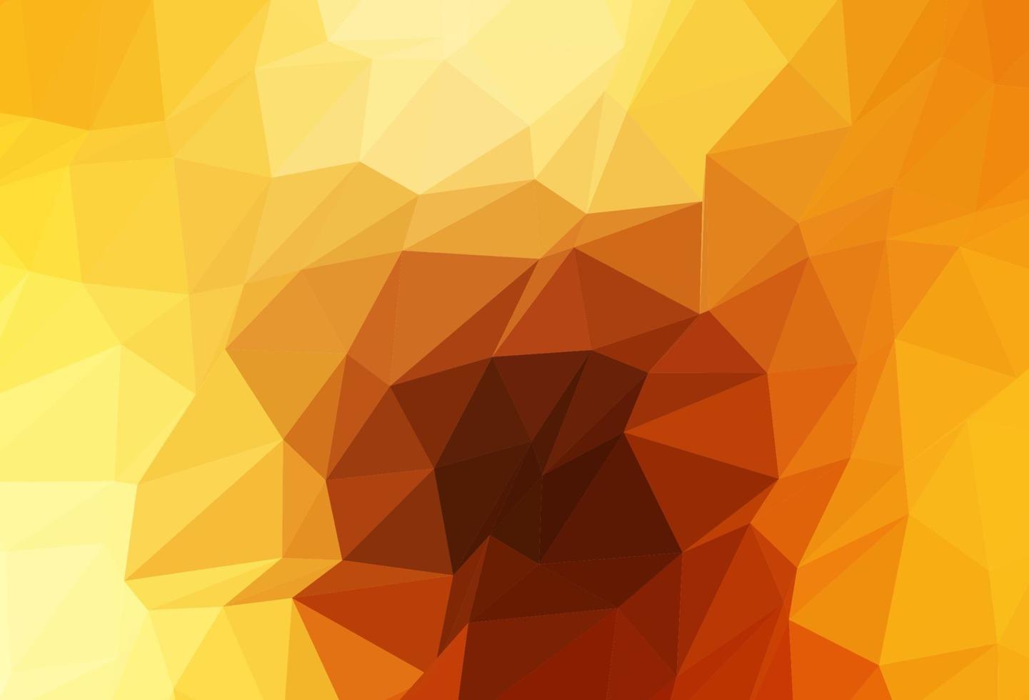 Light Yellow, Orange vector low poly texture.