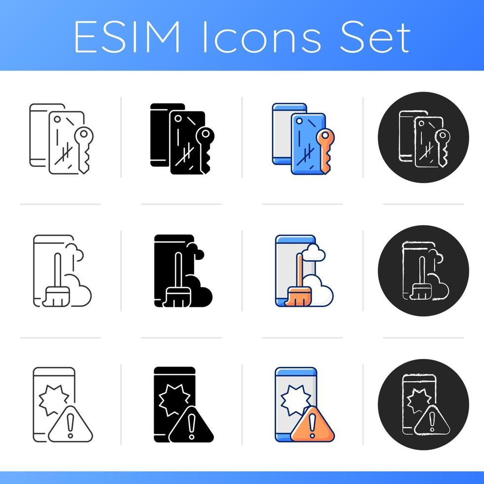 Repair related icons set vector