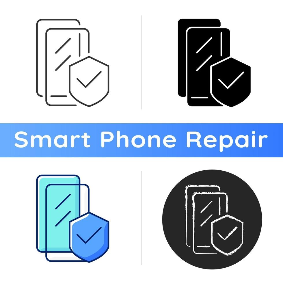 Screen protectors icon vector