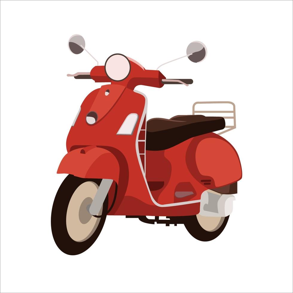 Scooter Flat Color Clip art design vector