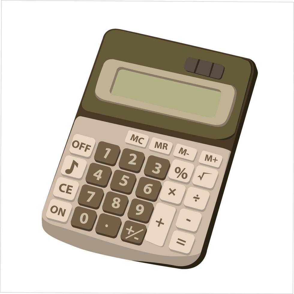 Calculator Color Clipart Vector Illustration Design