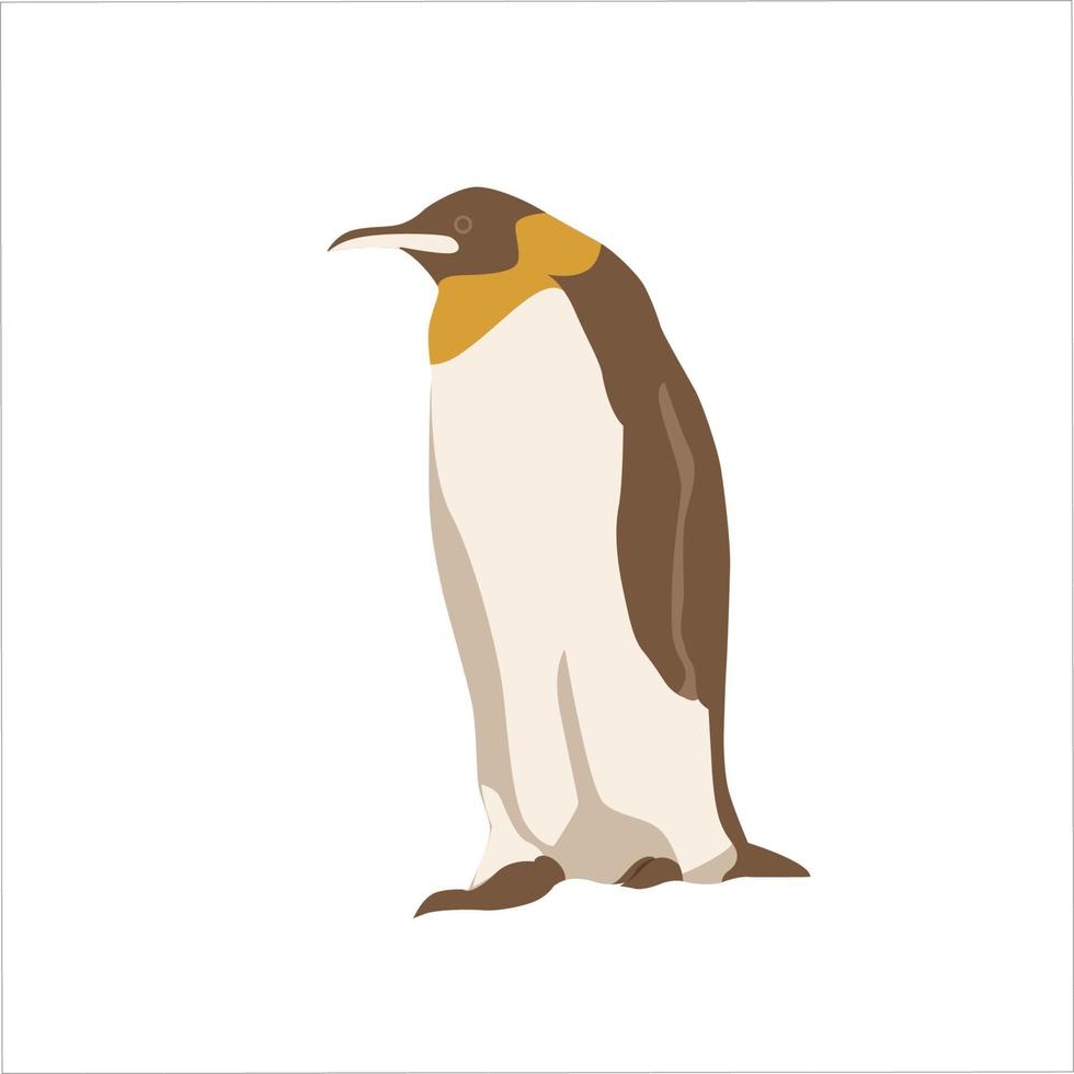 Penguin Flat Color Clip art design vector