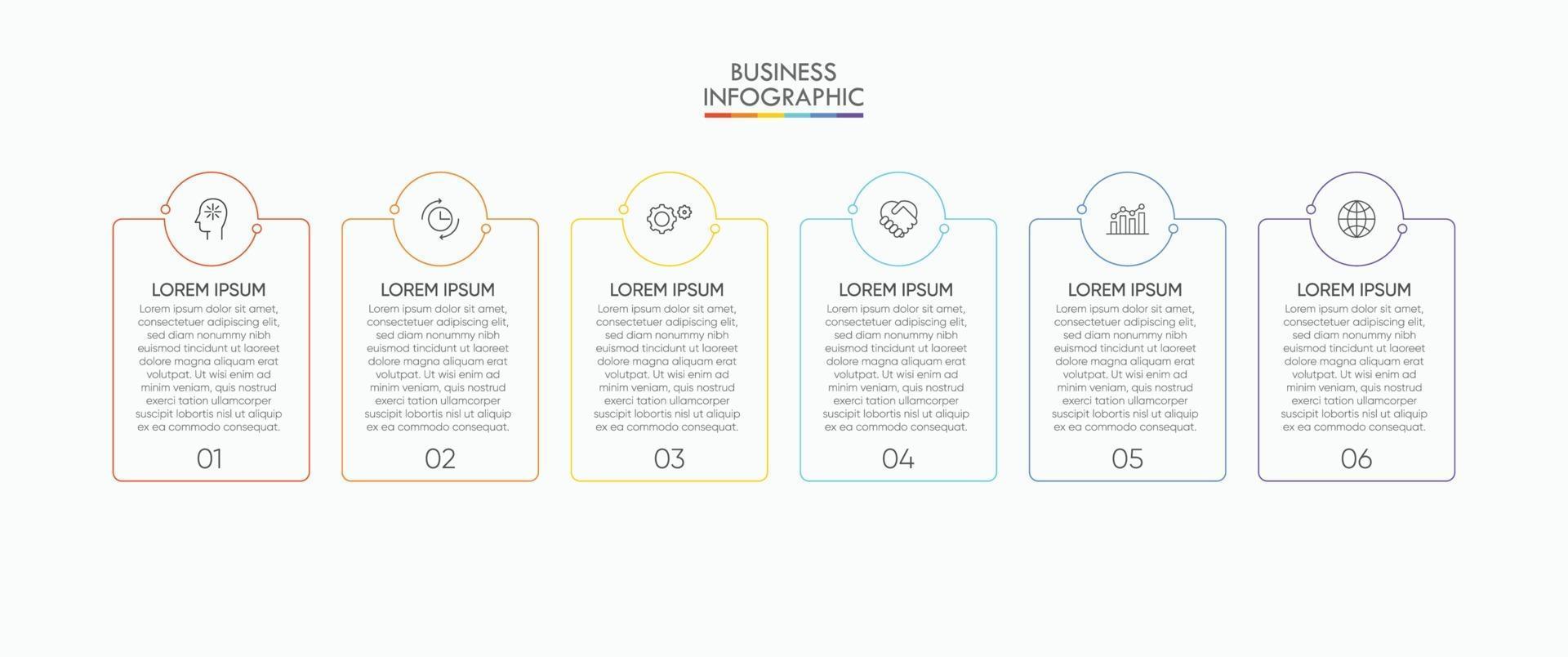 plantilla de infografía de visualización de datos comerciales vector