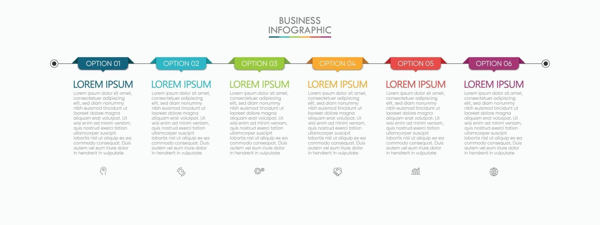 plantilla de infografía de visualización de datos comerciales vector