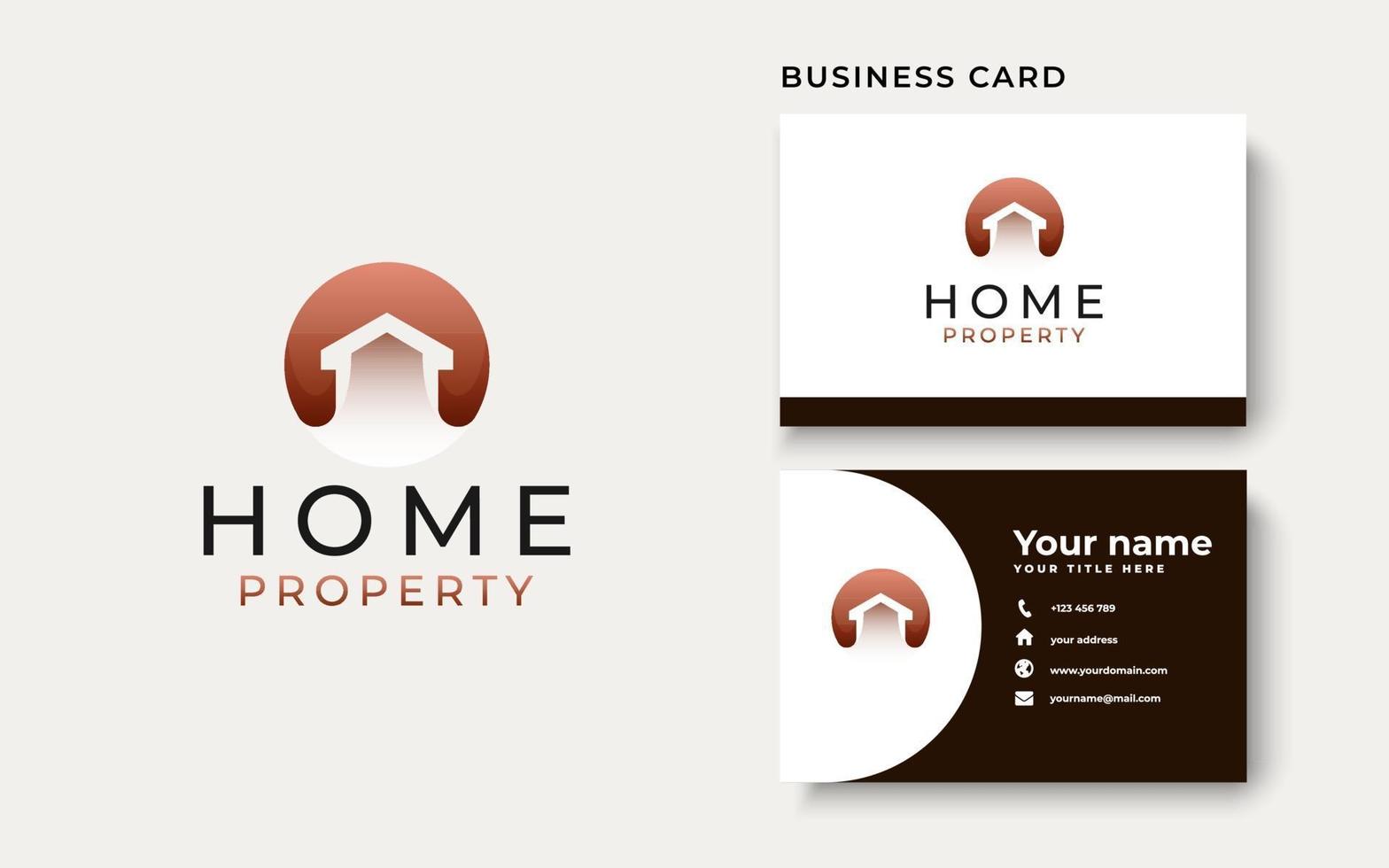 Home Modern Concept Logo Template vector