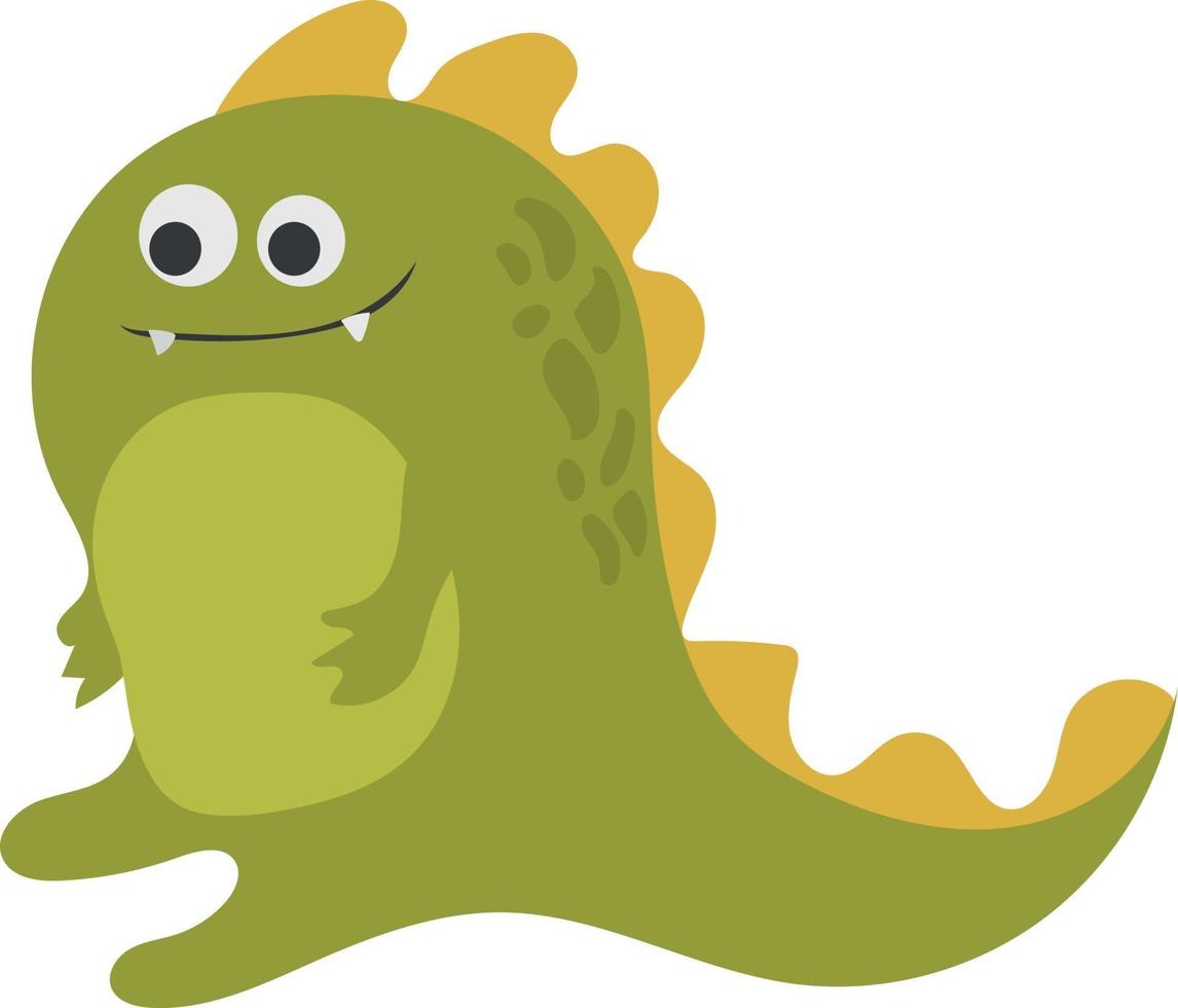 lindo dinosaurio en estilo de dibujos animados vector