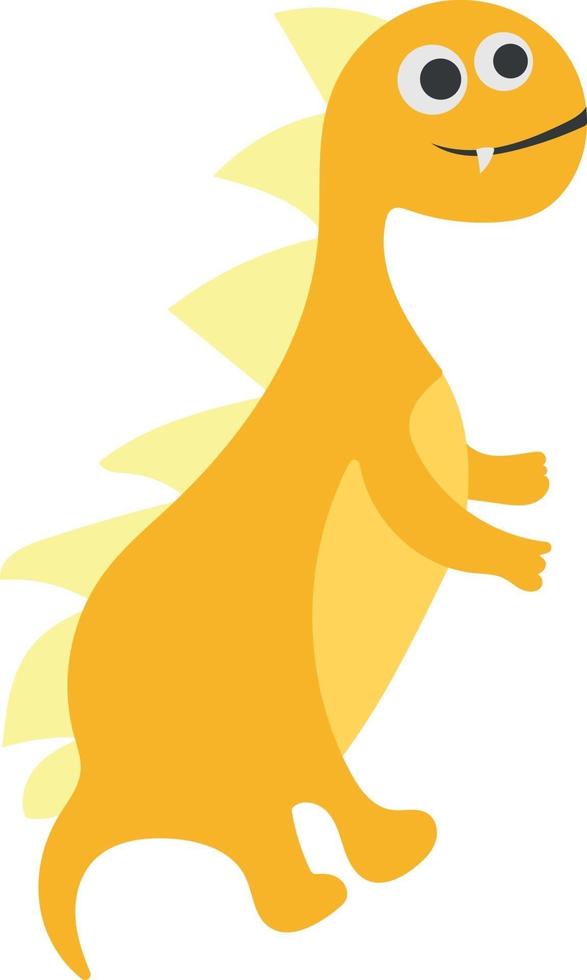 Cute dinosaur in cartoon style vector