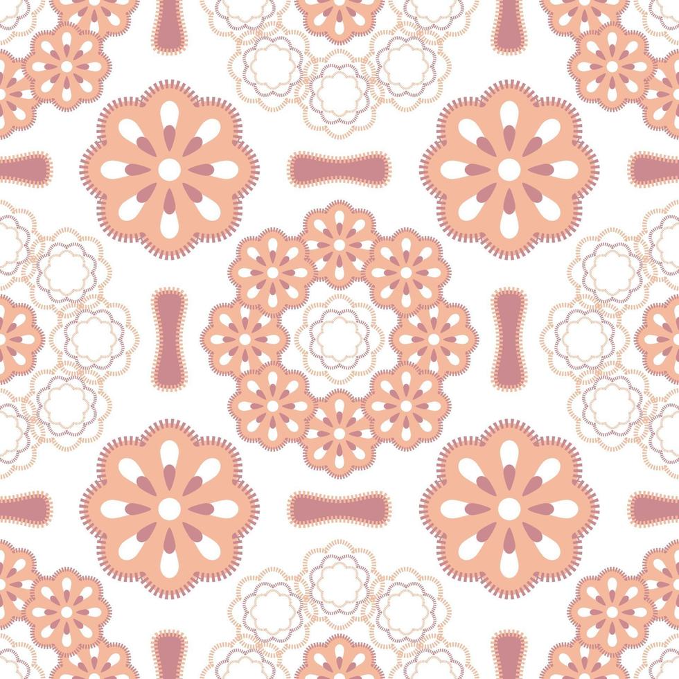 mandala seamless pattern design vector