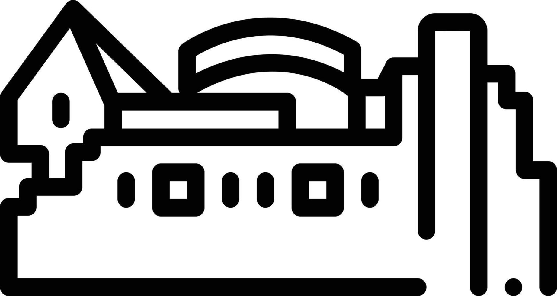 Line icon for edinburgh vector