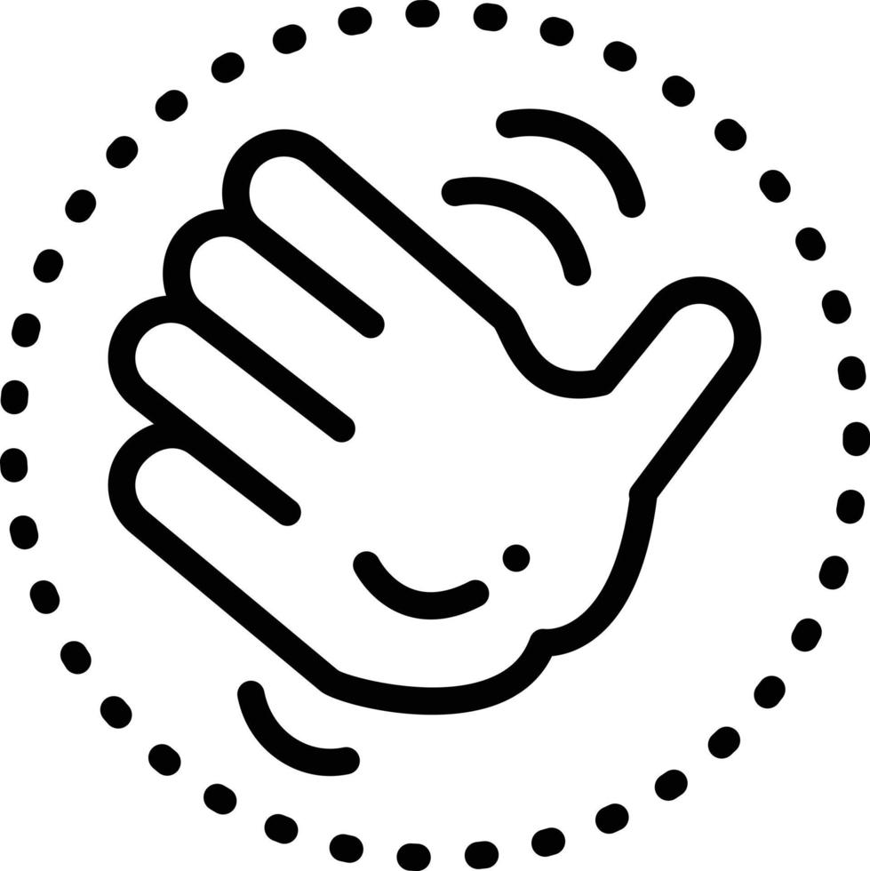 Line icon for fap vector