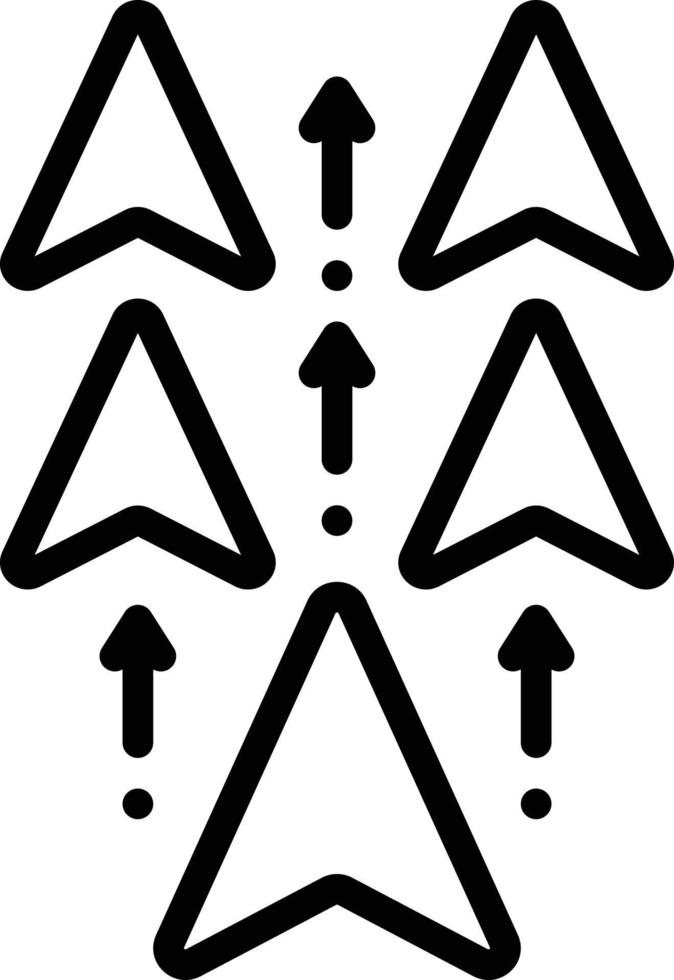 Line icon for exceeded vector