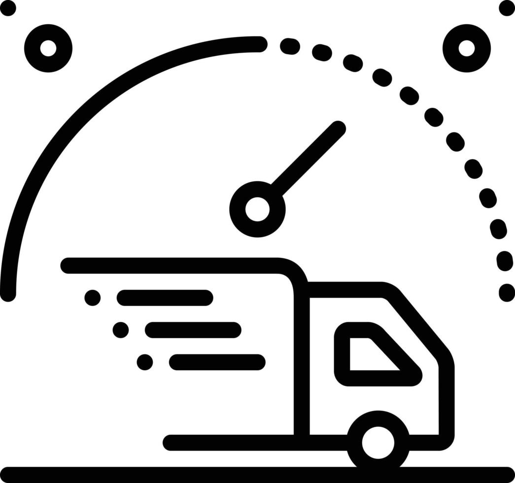 Line icon for expedite vector