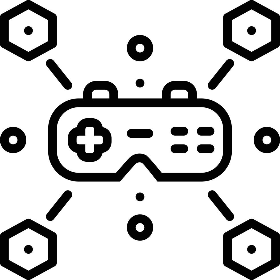 icono de línea para gamify vector