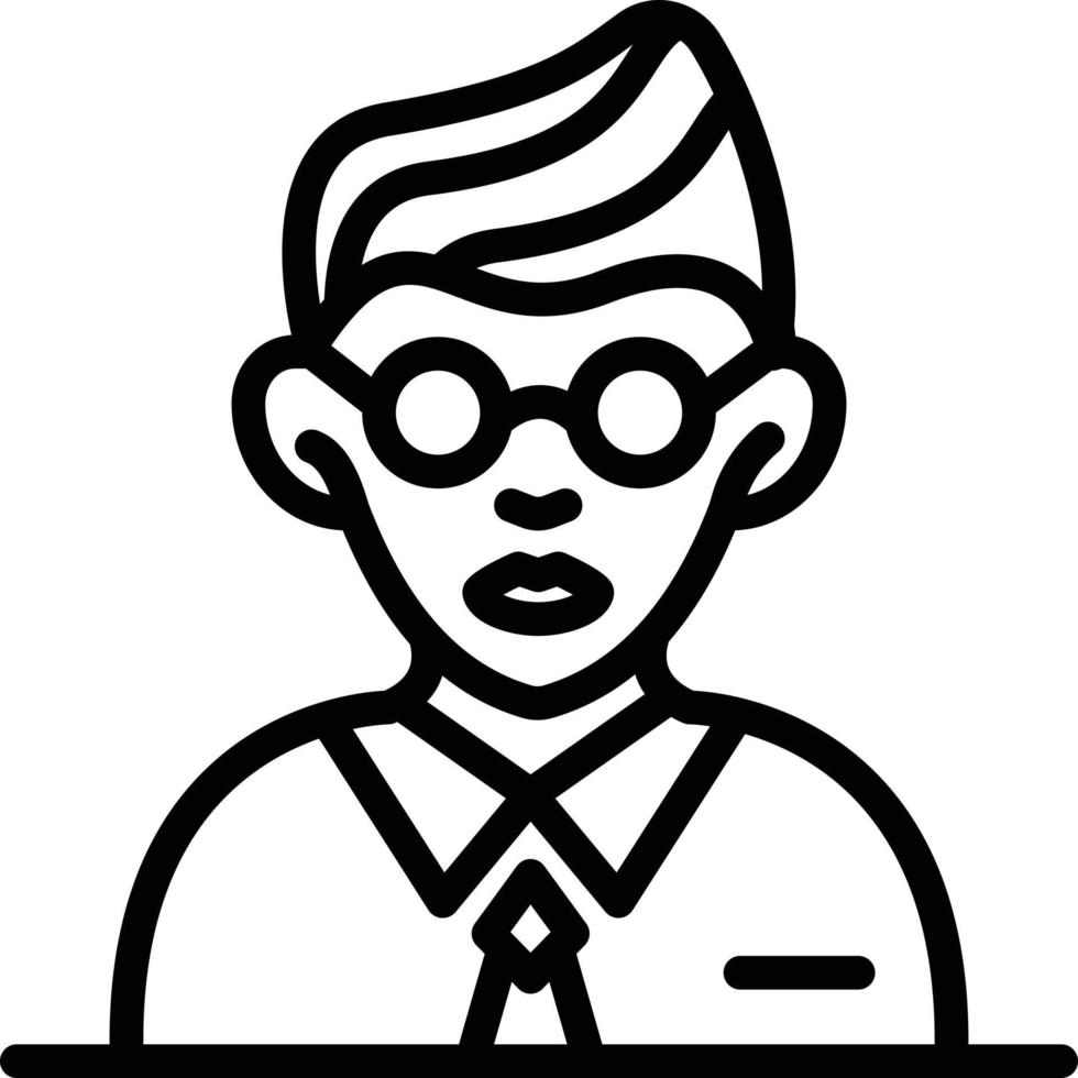 Line icon for students vector
