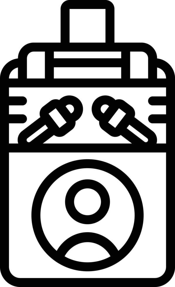 Line icon for press vector