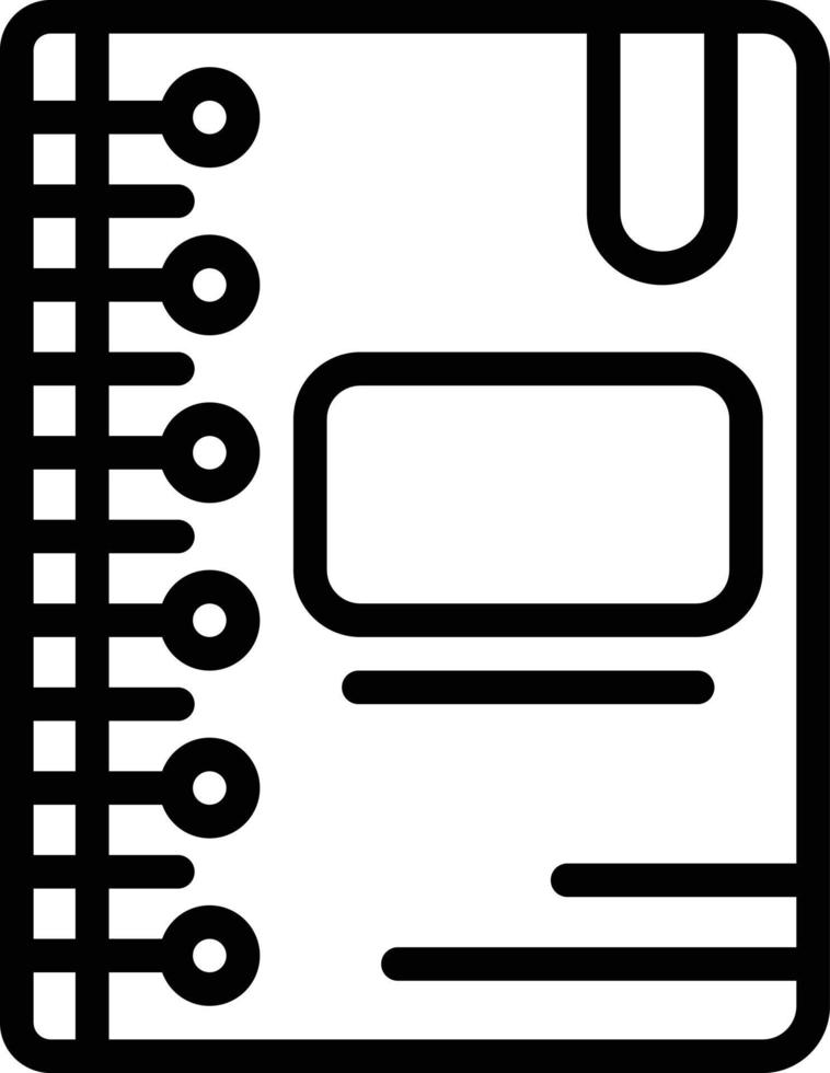 Line icon for agenda vector