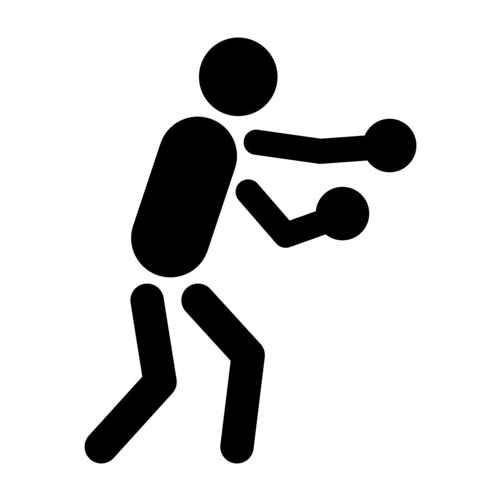 juegos profesionales de verano deportes iconos vectoriales - boxeo vector