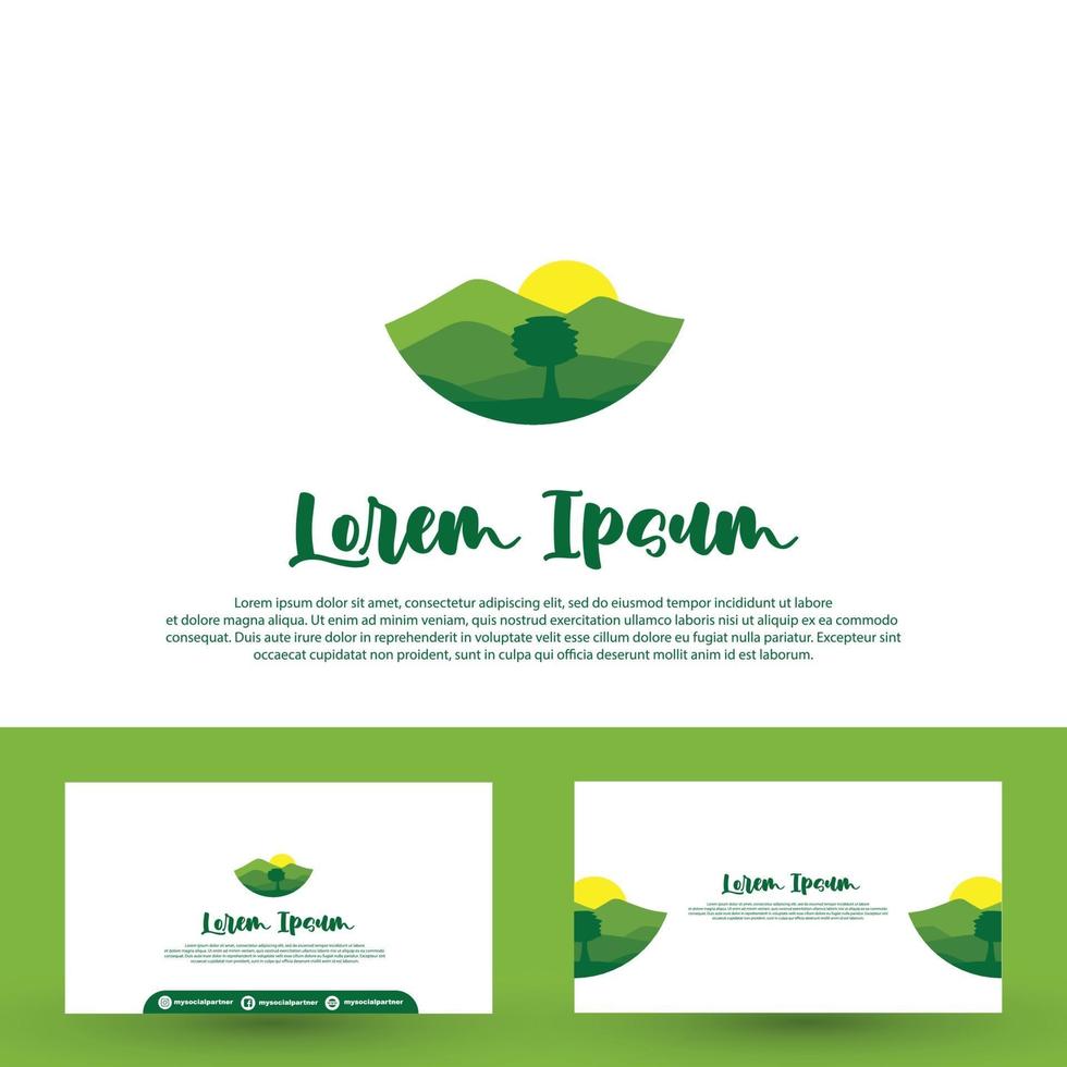 adventure logo and card identity vector
