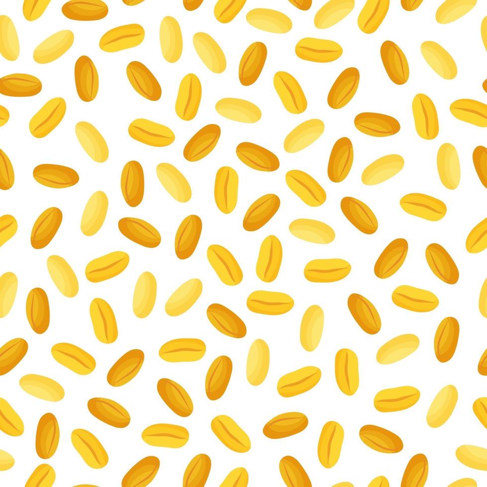 Bulgur vector cartoon seamless pattern for farmer market design