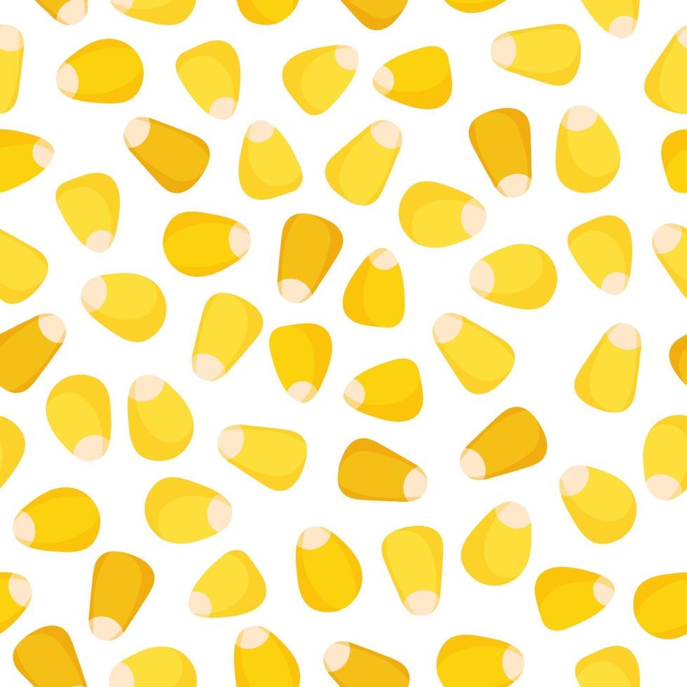 Corn vector cartoon seamless pattern for farmer market design