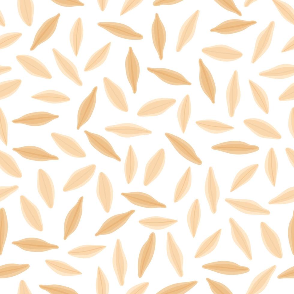 Oats vector cartoon seamless pattern for farmer market design