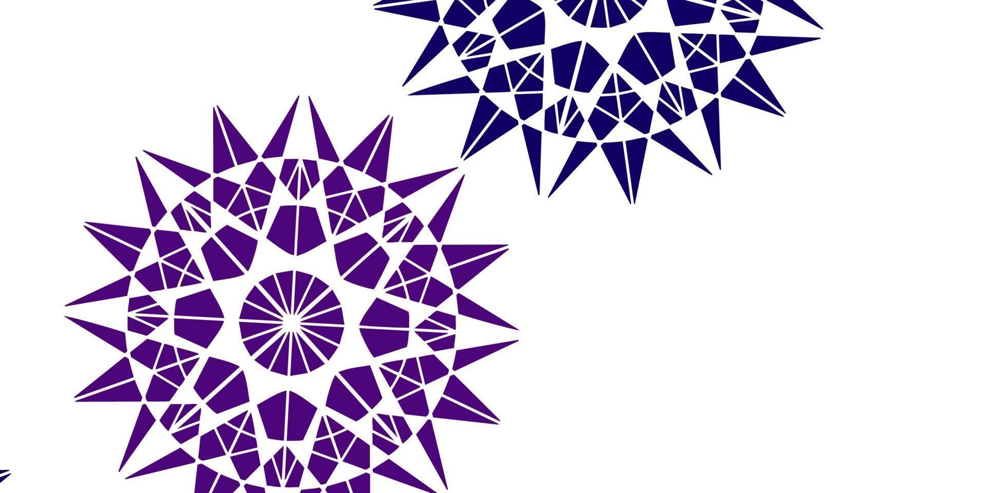 Light purple vector template with ice snowflakes.