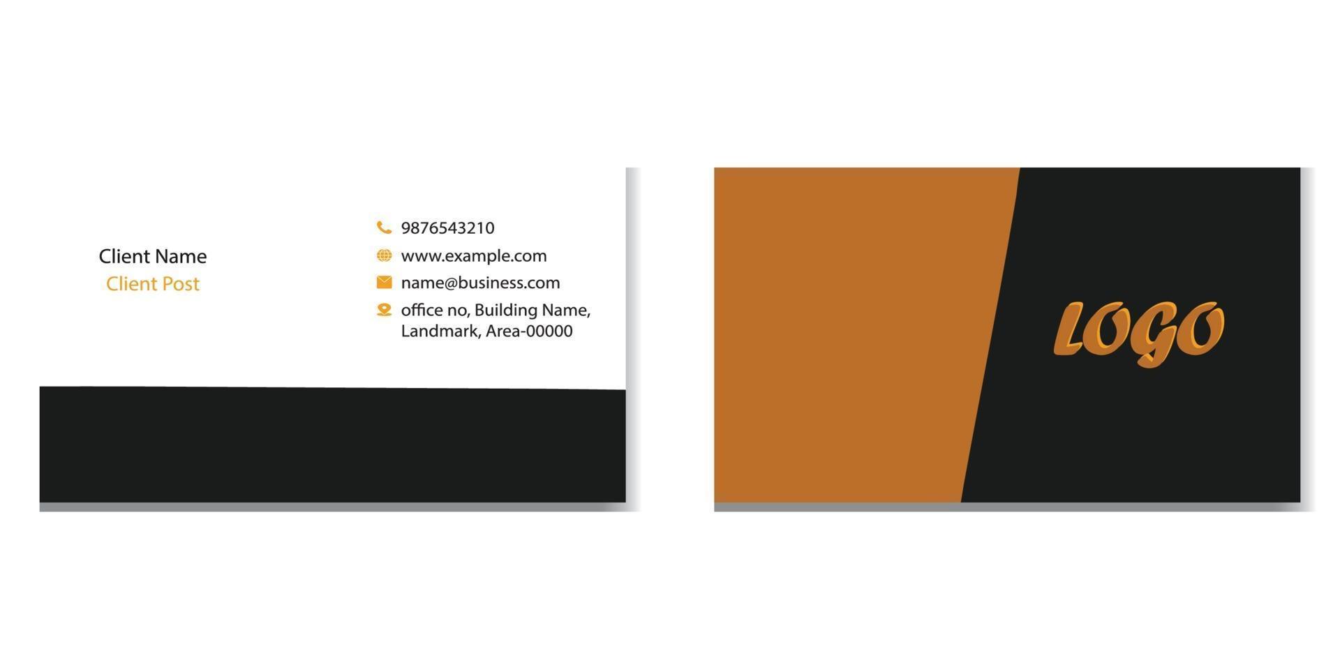 Fully editable Business card template vector