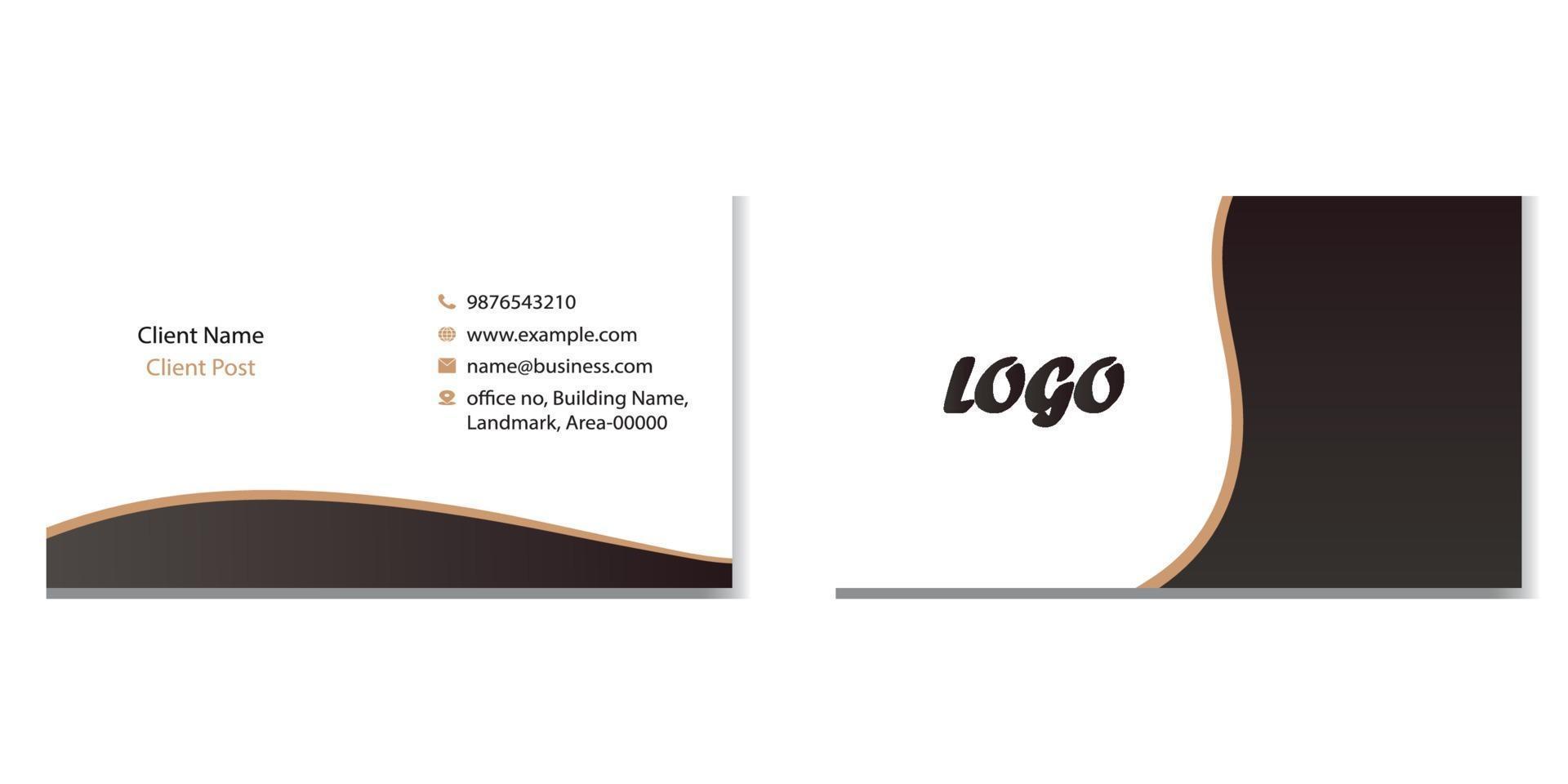 Fully editable Business card template vector