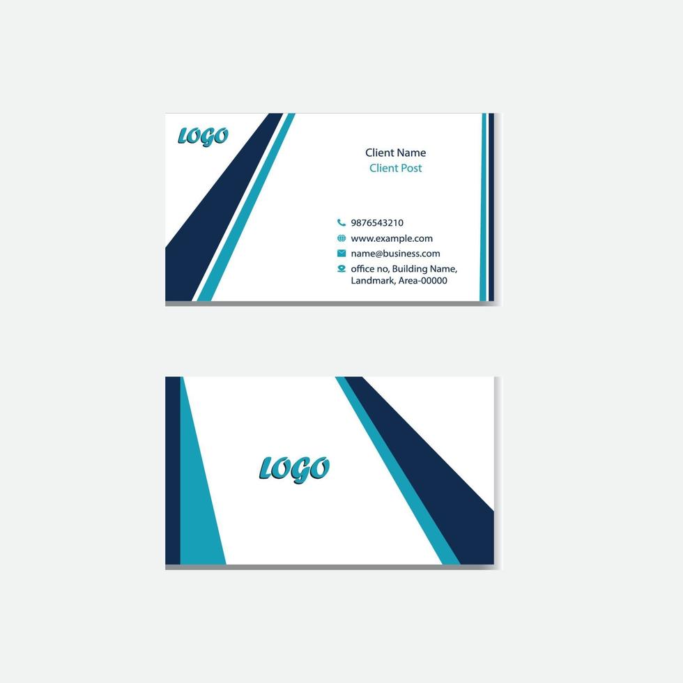 Fully editable Business card template vector