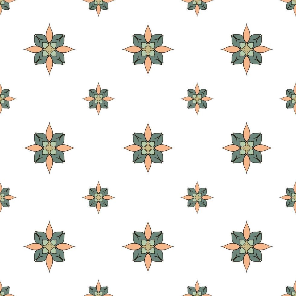 fabric repeat pattern- seamless flat colorful repeat pattern vector