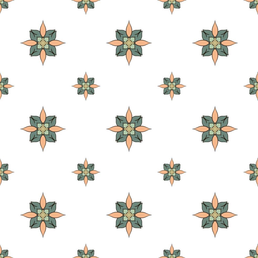 fabric repeat pattern- seamless flat colorful repeat pattern vector