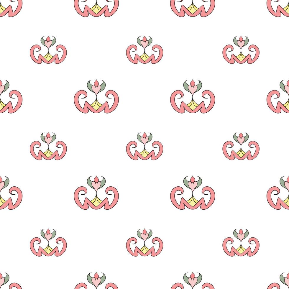 fabric pattern - repeat pattern illustrated on transparent background vector