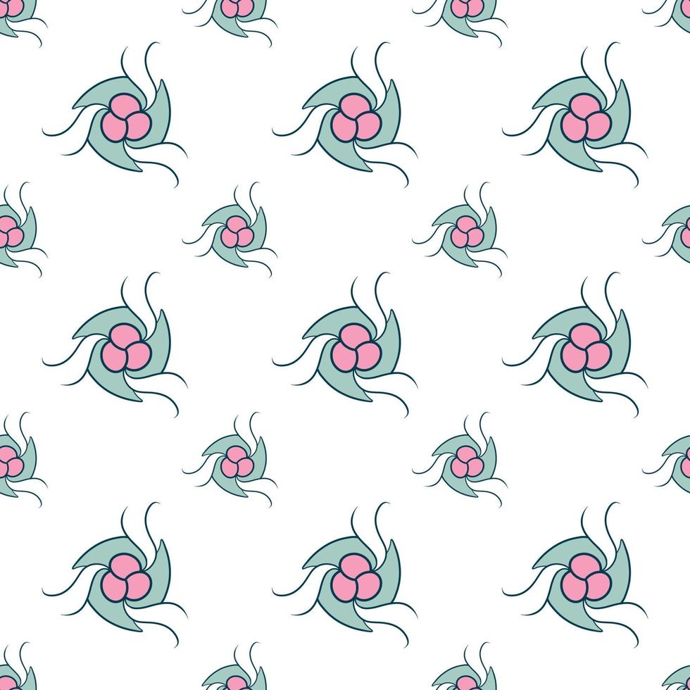 fabric pattern -  repeat pattern illustrated on transparent background vector