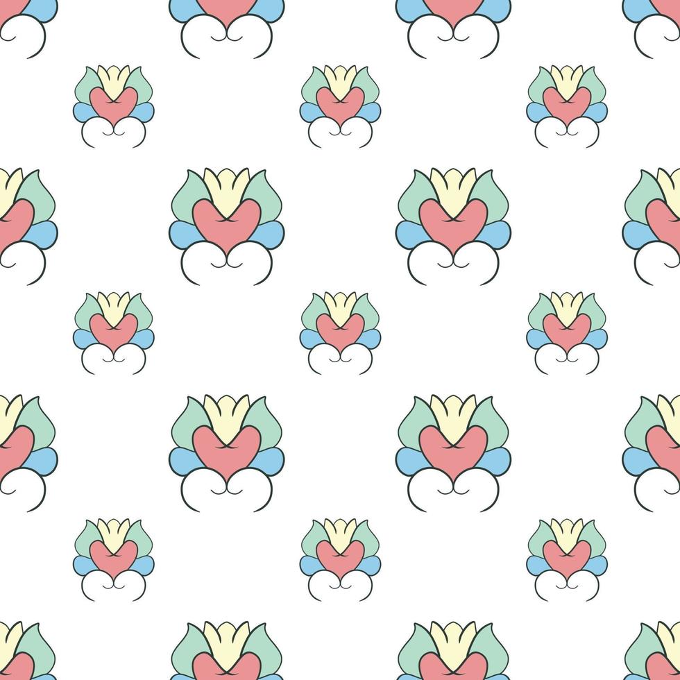 fabric pattern - repeat pattern illustrated on transparent background, vector