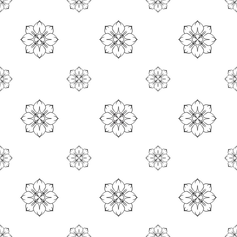 Single colored hand drawn repeat pattern on transparent background vector