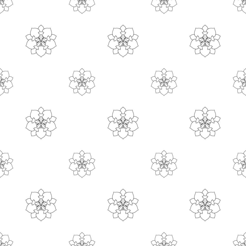 Single colored hand drawn repeat pattern on transparent background vector
