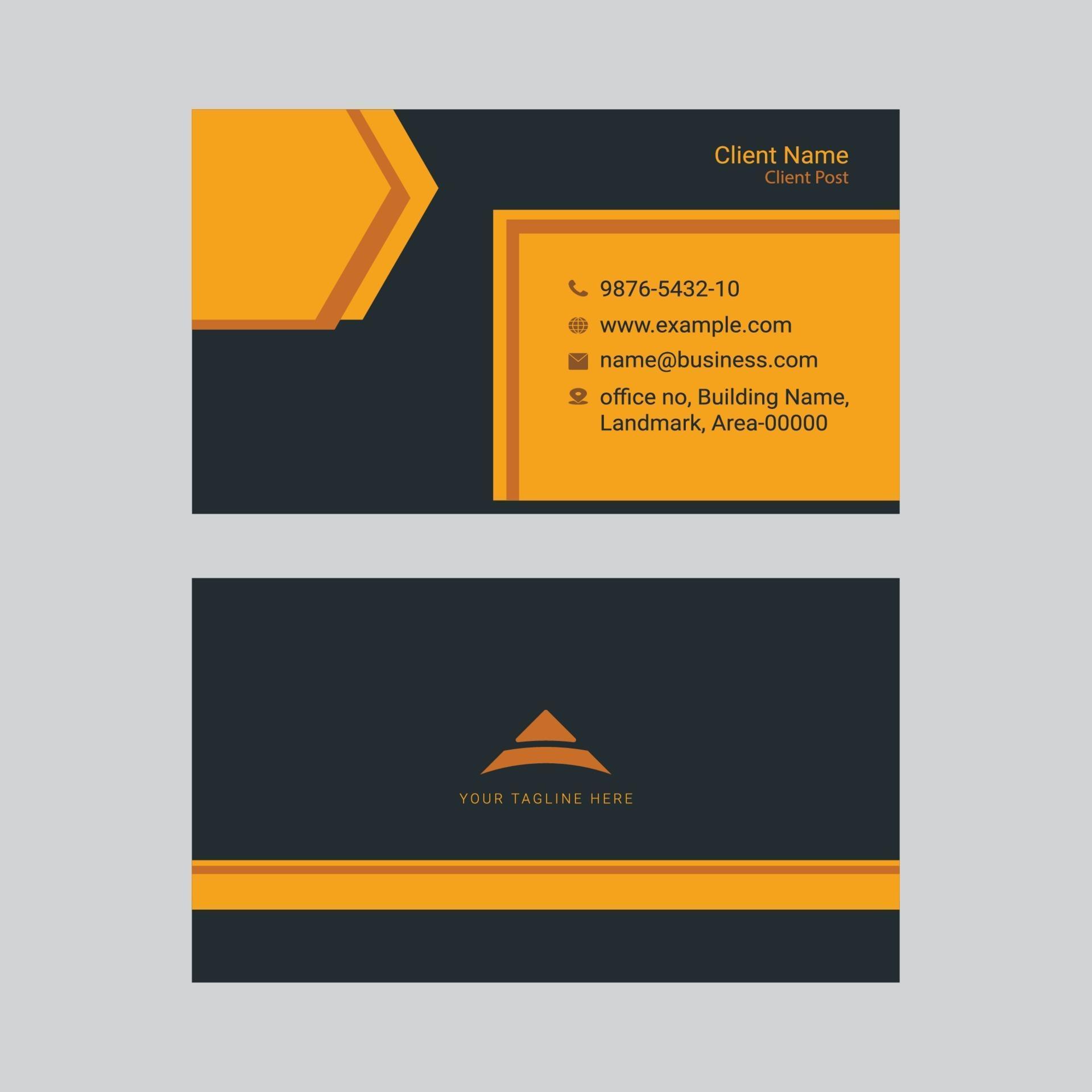 Creative business card designs with bleed and safe area ...