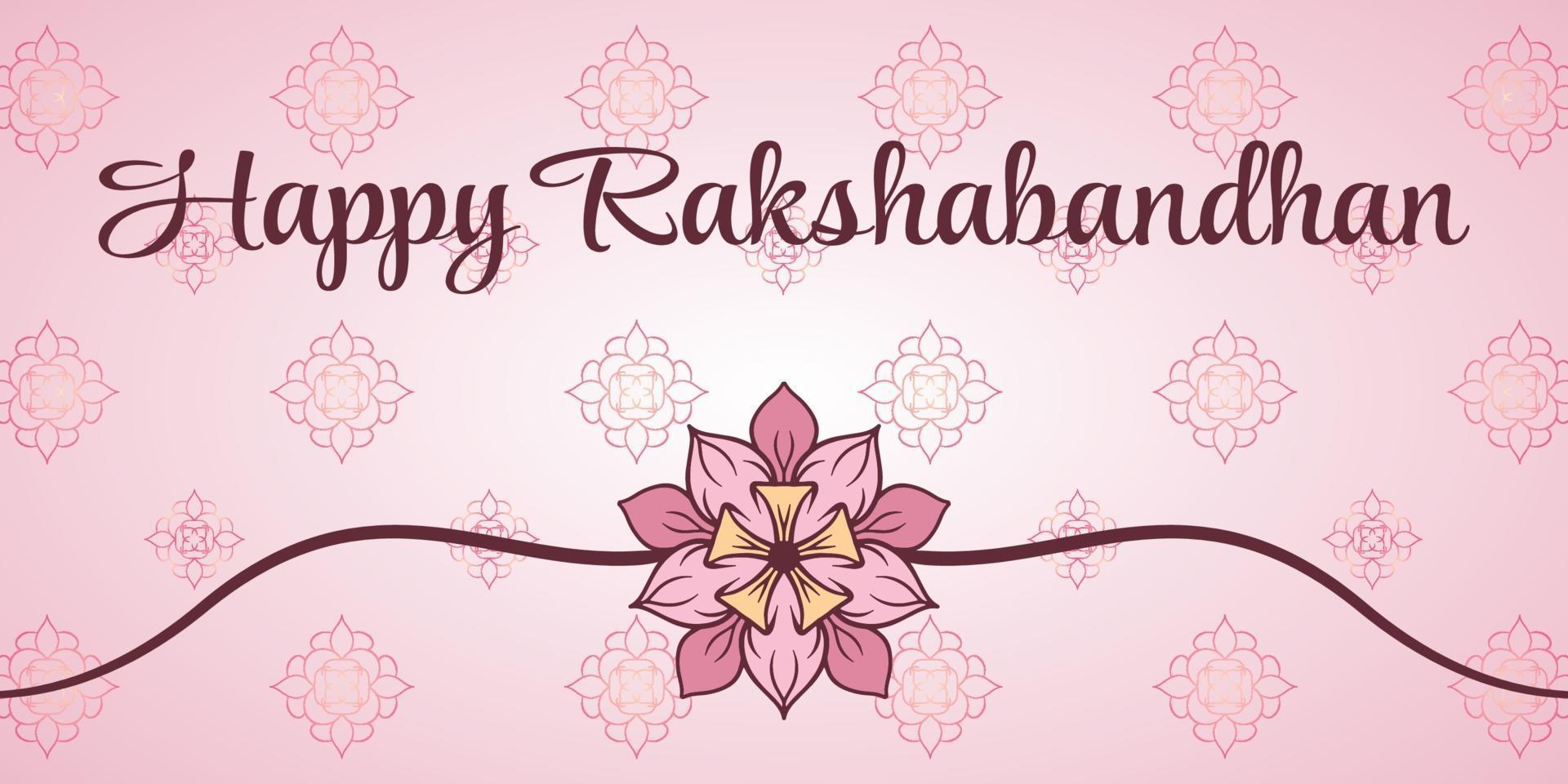 Ilustración de vector de banner rakshabandhan feliz. ilustraciones vectoriales simples.