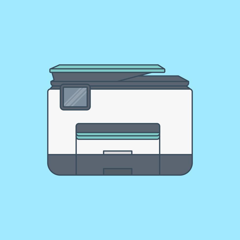 Printer vector icon illustration