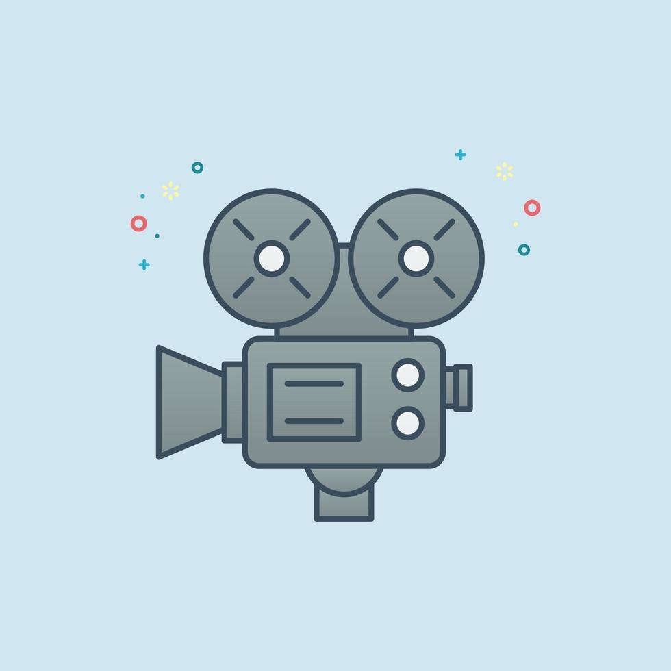 Video camera vector icon illustration